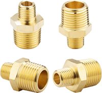 1/2 à 3/8 Réducteur 3/8 à 1/2 RV Adaptateur de robinet Raccord à compression en laiton Adaptateur de ligne d'alimentation de robinet pour tuyau d'eau de plomberie
