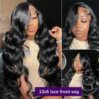 Pelucas de Cabello Humano con Ondas Suaves al por Mayor, Pelucas Frontales de Encaje Completo 360 para Mujeres Negras, Peluca Frontal de Encaje HD Transparente, Cabello Humano Peruano