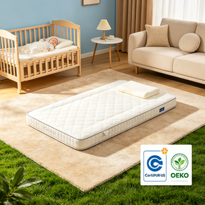 Materasso Premium per <span class=keywords><strong>Culla</strong></span> e Lettino per Bambini Certificato CertiPUR-US, Adatto a <span class=keywords><strong>Culla</strong></span> Standard e Lettino per Bambini di <span class=keywords><strong>Dimensioni</strong></span> Standard - Product Image 5