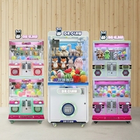 Machine à griffes à monnayeur pour 4 joueurs, pour poupées et cadeaux, rose, à vendre