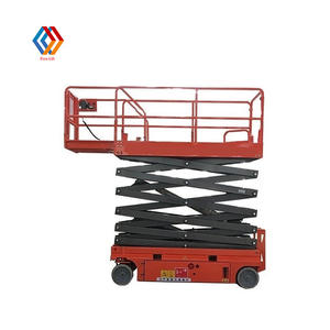 Platform Lift Gunting Hidrolik Elektrik Ringan dan Dapat Didorong Sendiri 4m 6m 8m untuk Pembersihan Gedung Perkantoran dan Pekerjaan Udara Dalam Ruangan - Product Image 2