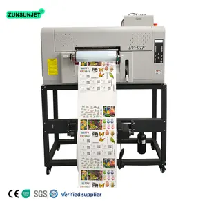 ZUNSUNJET automatico A3 Uv stampante Uv Dtf stampante adesivo di trasferimento