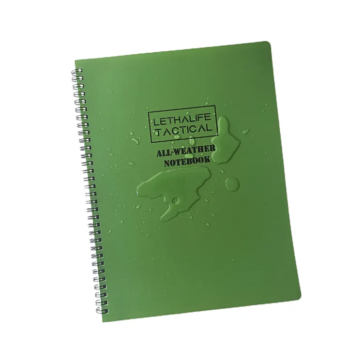 Kunden spezifisch 4 5/8 "x 7" The Rain Allwetter-Seitens pirale Notebook Wetterfestes Seitens pirale Notebook