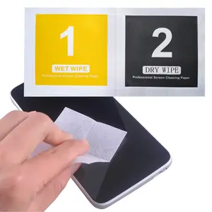 Toallitas húmedas para limpiar teléfonos móviles, protectores de pantalla Lcd