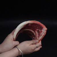 Model Tulang Rusuk Sapi Tiruan Panjang untuk Steak Wagyu, Steak T-Bone, Bahan Busa untuk Halloween Natal
