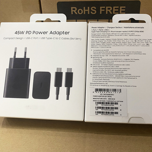 High Quality 45W 4510 USB C Power Adapter High Speed Super Fast Charging 2.0 With 1.8M 5A USB-C to C Cable for Samsung S24 S23 - Product Image 1