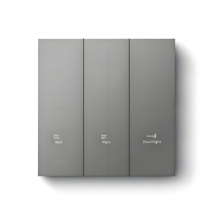 Interruptor de Pared Táctil Minimalista de 1 Vía, 10A, 230V, IP20, Vidrio Templado con Tira de Luz - Product Image 3