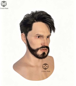 Maschera in Silicone Ultra Realistica Indossabile, Morbida, Elastica, Riutilizzabile, Ecologica, Traspirante per <span class=keywords><strong>Halloween</strong></span>, Pasqua, Cosplay, Film - Product Image 3