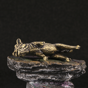 Grosir ornamen dekoratif kuningan padat babi hutan - Product Image 4