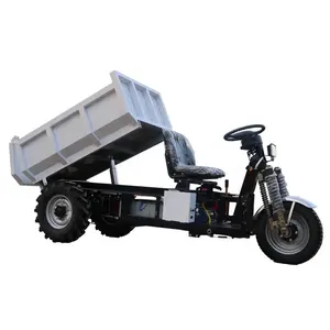 Huansheng Mining Benne à trois roues moto camion électrique tout terrain Mini Dumper