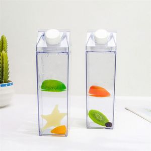 Wholesale Hot Sale1000ml Plastic Clear Transparent Colored <b>Drinking</b> Bottle Milk Carton Water Bottle for Outside Sports - Product Image 5