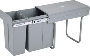 Seau de rangement de cuisine 10L/20L, classification extractible, amortisseur de chocs, plastique invisible, <span class=keywords><strong>double</strong></span> seau - Product Image 6