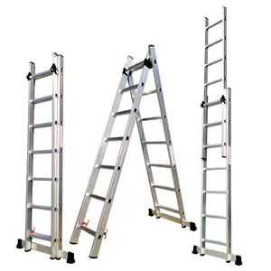 3.8m/4m/4.4m/5m/5.8m/6.2m Lidl Aluminum Ladder Telescopic Extension Retractable Folding Stairs Ladder
