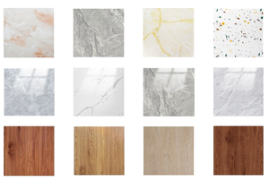 Le piastrelle per pavimenti in marmo <span class=keywords><strong>autoadesive</strong></span> impermeabili antiscivolo in <span class=keywords><strong>PVC</strong></span> promozionali sono adatte per la decorazione d'interni. - Product Image 5