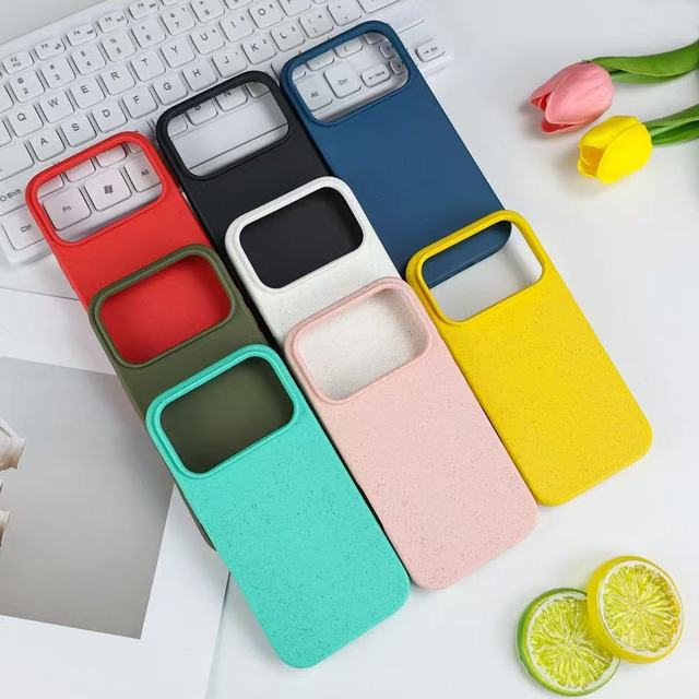 For iPhone 17 Case TPU Biodegradable Eco Friendly Wheat Straw Mobile Phone Case Cover for iPhone 17 Air 17 Pro Max