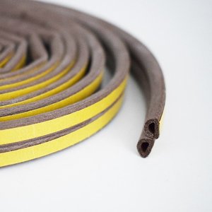 Tira de sellado de espuma autoadhesiva en forma de D/P/E/I, tira de goma de esponja EPDM para puerta de madera, insonorizada, a prueba de polvo, a prueba de viento - Product Image 2