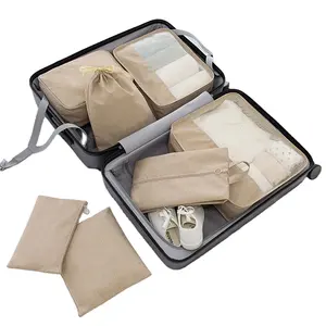 Travelsky 7 Cái Bán Buôn Tùy Chỉnh Lưới Đóng Gói Cubes Organizer Cho Du Lịch