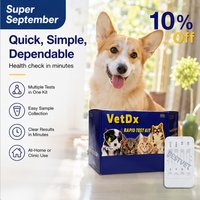 Kit de test vétérinaire pour Anaplasma/Lyme/Ehrlichia, certifié CE, équipement de diagnostic de classe II pour chats