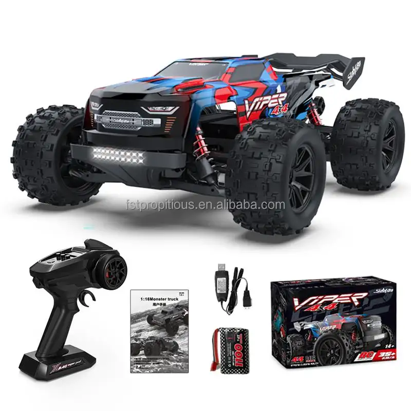 S909/S910 Hyper Go 1/16 sin escobillas 4WD eléctrico todoterreno Truggy 62 KM/H carreras de alta velocidad coche de Control remoto RC Monster Truck