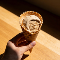 Cônes à glace en forme d'œuf croustillants et sucrés en vrac, saveur chocolat original, pour glace molle, boîte