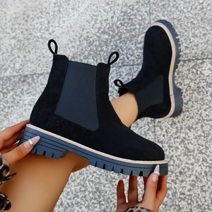 Nouvelles bottes à lacets en daim à semelle épaisse pour femmes, décontractées, multifonctionnelles, à talon épais - Product Image 1