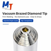 Outil de dressage de meules diamantées à point unique MT, diamant importé brasé sous vide 11 # -16 #   Meuleuse CNC