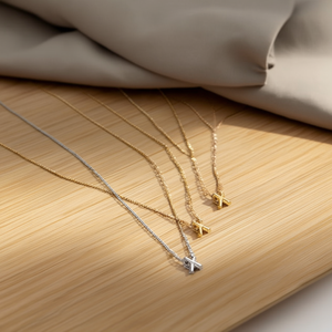 Collier en acier inoxydable avec pendentif lettre X, plaqué or, bijoux de mode unisexe, charme, cadeau, style tendance - Product Image 2