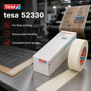 เทปติดเพลทเฟล็กโซกราฟฟิก <span class=keywords><strong>tesa</strong></span> <span class=keywords><strong>52330</strong></span> ของแท้ ขนาด 310 มม. ยาว 4.5 ม. หนา 380 ไมครอน กาวสองหน้าชนิดผ้า - Product Image 6