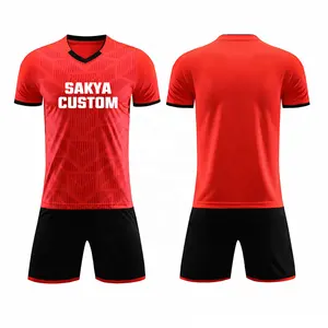 Custom Sublimation Mens Football Jersey Shirts Tracksuit Sports Team Wear Football Soccer Sets