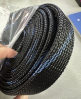 Funda Trenzada Autoadhesiva para Cables, Resistente a la Abrasión, Expandible y Cortable, Protector de Cables, Organizador de Cables