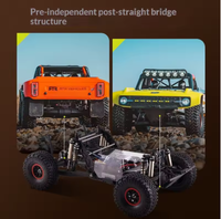 Camioneta RC 1/7 Bronco sin Escobillas de Alta Velocidad 4WD para Carreras de Pista Corta, Metálica, Lista para Usar, Alcance de 200m, Modelo de Hobby para Interiores y Exteriores