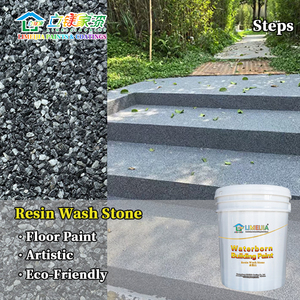 Peinture pour sols en pierre de résine Limeijia en gros : Créez des plateformes routières écologiques et colorées en pierre, construction facile - Product Image 3