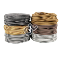 0.75mm ² 2-core x18awg lustre DIY fil tressé cordon d'alimentation 024 Gris blanc