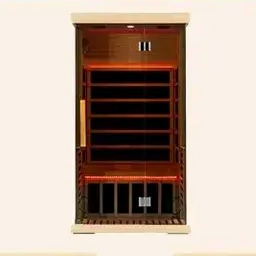 Sauna infrarouge Bluetooth pour la maison avec haut-parleur, en bois de pruche canadien massif, design moderne, pour appartement, éclairage électrique <span class=keywords><strong>7</strong></span> couleurs - Product Image 6