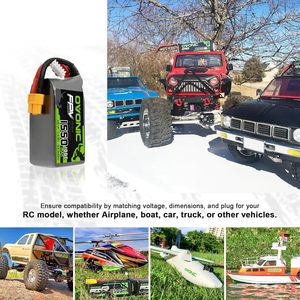 Batteria Lipo OVONIC 4S 100C 1000/1300/1550mAh 14.8V con Connettore XT60 per Droni da Corsa FPV RC <span class=keywords><strong>Quadricottero</strong></span> - Product Image 5