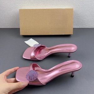 Zapatos Altos De Mujer Summer Stiletto Slipper Mules Women High Heels for Ladies - Product Image 4