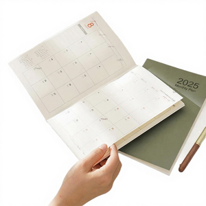 Carnet de notes de travail et d'affaires, planificateur mensuel, carnet de réunions, pages vierges personnalisables, impression offset, papier souple - Product Image 5