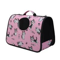 Sac de transport pour animaux de compagnie, grande capacité, respirant, portable, à porter à l'épaule, sac à dos pour chats et chiens, cage de voyage pour animaux