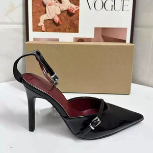 Sandales a Talons Pour Femmes Women's Stiletto Heels Sandals Vintage Pointed Toe Ankle Strap <b>Pumps</b>, Premium Soft Sole - Product Image 2