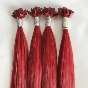 Extensions de cheveux humains vierges Jasmine Beauty Private Label, kératine italienne, pointe plate, Remy, pré-collées, cuticules alignées. - Product Image 1