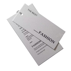 Recyclable Cotton Custom Private Brand Logo Clothing Price Tag Price <strong>Label</strong> Hang Tag With <strong>String</strong> - Product Image 3