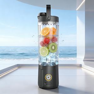 Licuadora Portátil de Alta Resistencia con 6 Cuchillas, 550 ml, Funciona con Batería, Recargable por USB, Modo Turbo, para Uso en el Automóvil y al Aire Libre, Potente para Hacer Smoothies - Product Image 5