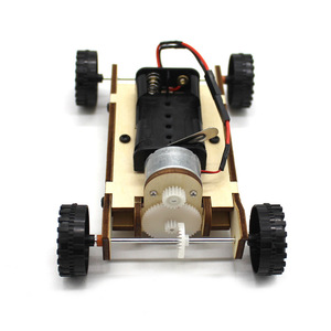 Wooden <b>Diy</b> 4 Wheel Drive Car <b>Kit</b> With Gear Transmission Science Education Toy For Kids Age 7 9 Years - Product Image 3