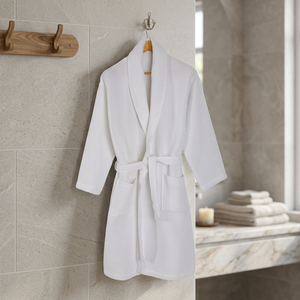 Peignoir en coton gaufré pour spa Hotel - Product Image 3