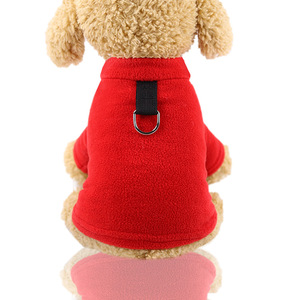 Shine And Shine Fleece <b>Dog</b> Coat With D Ring Winter Warm Pet Clothing For Large <b>Dogs</b> Hooded Style - Product Image 3