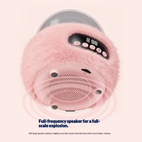 Mini-enceinte portable en peluche avec subwoofer et lumières LED RGB, enceinte enfantinée à motif de dessin animé P16 – Cadeau festif