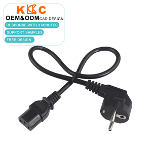 Cable de alimentación de 3 clavijas europeas para ordenador portátil, adaptador C13, conector de alimentación, enchufe europeo para reproductor de juegos, impresora de cámara - Product Image 1