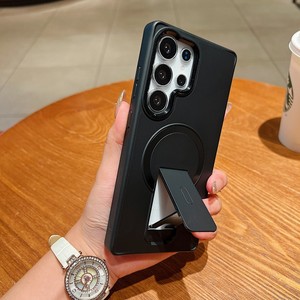 High quality Strip stand Frosted Magnetic Mobile phone case for Samsung S26 Ultra 25 24 23 plus Shockproof Bracket <b>cover</b> shell - Product Image 6