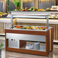 Équipement de bar professionnel, fournitures pour restaurants, table de buffet, réfrigérateur de bar, acier inoxydable, refroidissement statique/ventilateur, Wibeida