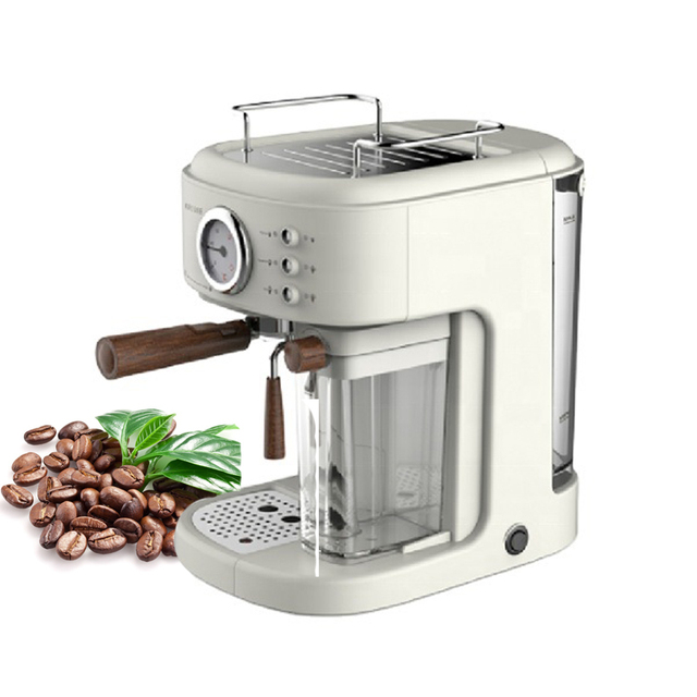 Factory OEM/ODM Semi-Automatic Retro Coffee Machine One Touch 15Bar Espresso Machine with Milk Frothing System